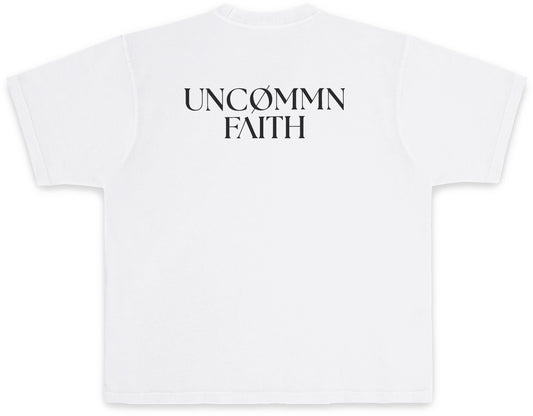 Title UNCØMMN FAITH Tee — White