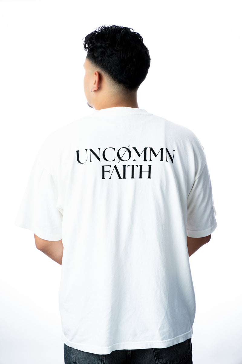 UNCØMMN FAITH Tee — White