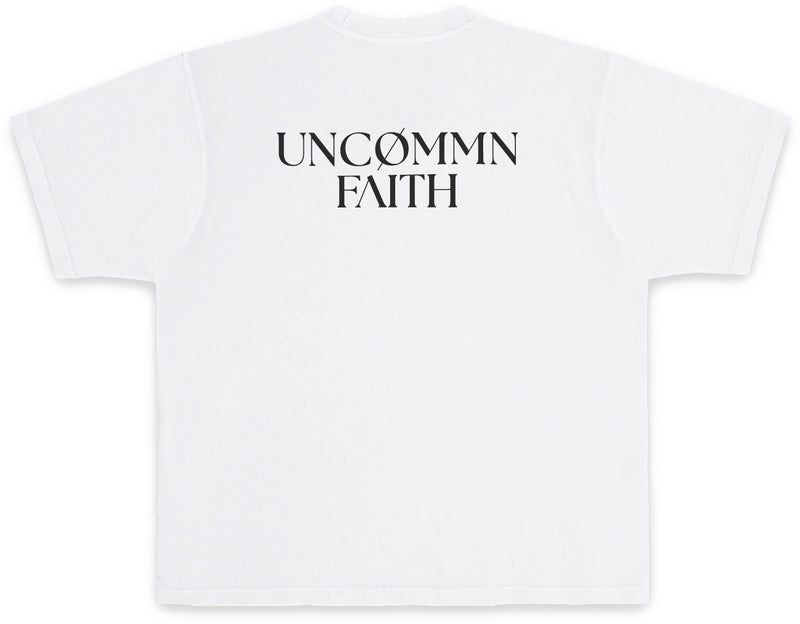 UNCØMMN FAITH Tee — White