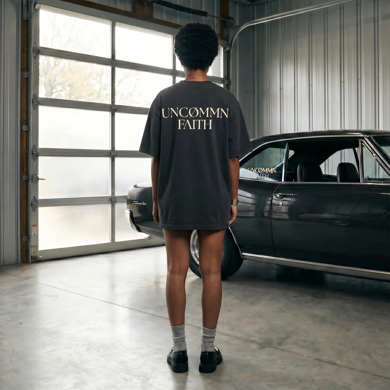 UNCØMMN FAITH Tee - Pigment Black